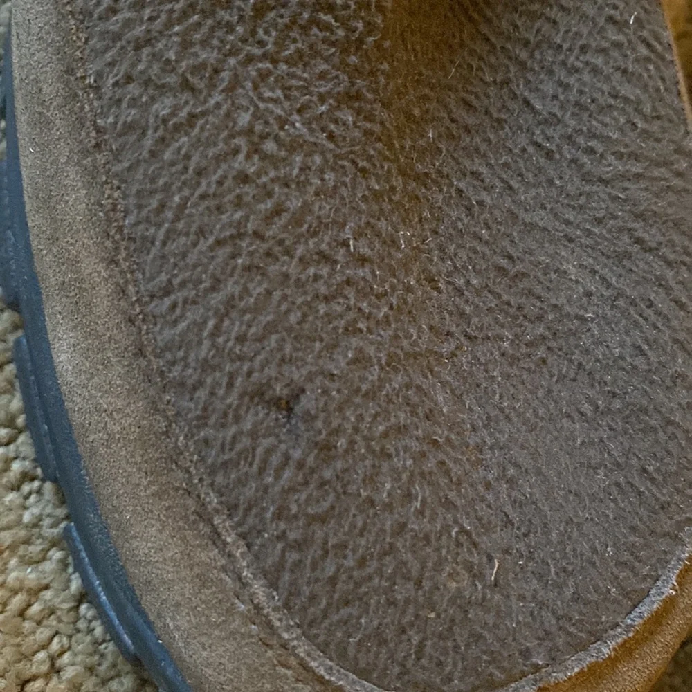 Lands End Brown Sherpa Lined Boots